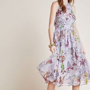 Purple Floral Anthropologie Dress